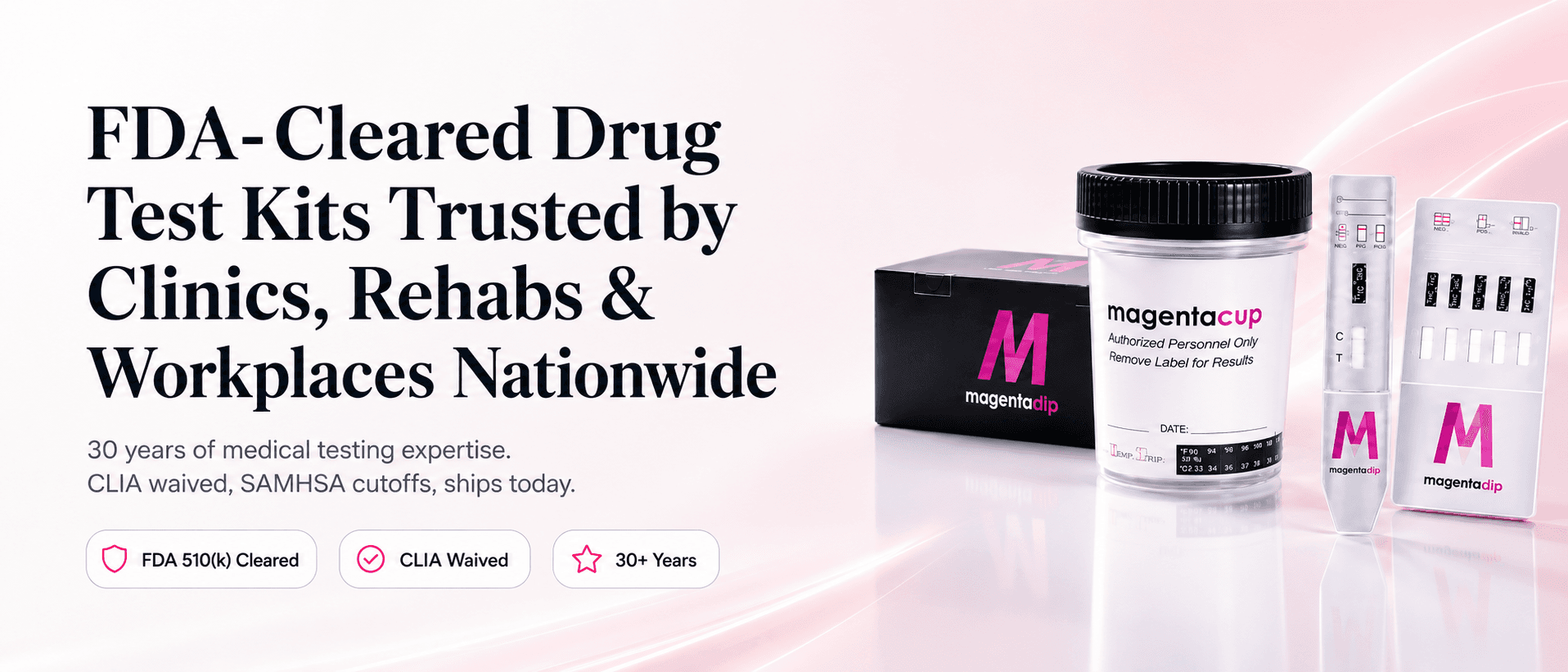 FDA-Cleared Drug Test Kits Trusted by Clinics, Rehabs & Workplaces Nationwide