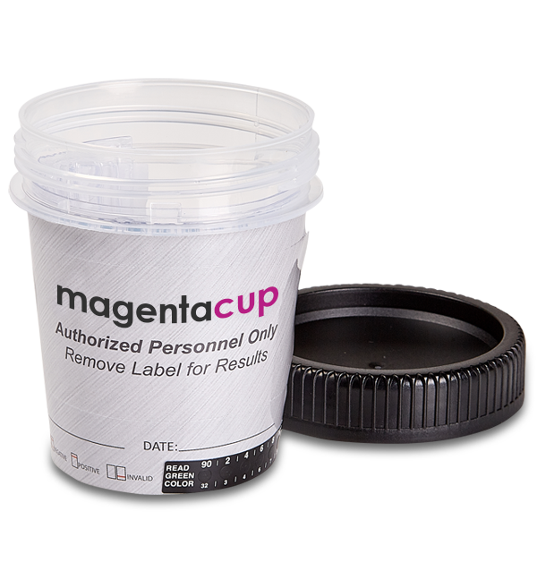 12-Panel-CLIA-Waived-Magenta-tapered-open-cup-drug-test