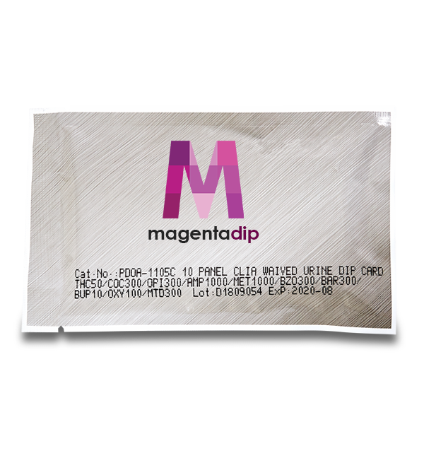 5-Panel-CLIA-Waived-Magenta-dip-card-package-drug-test